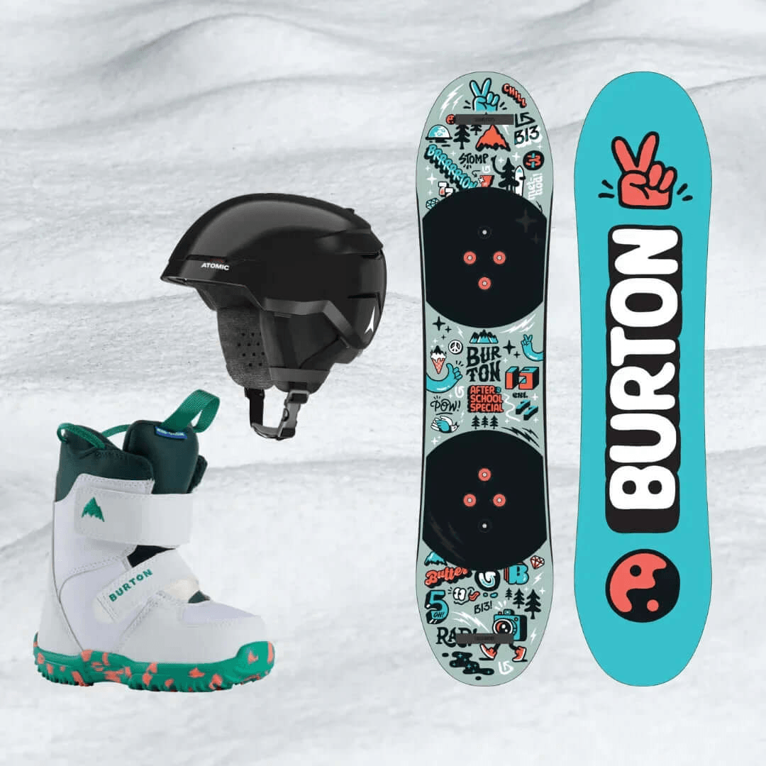 Alquiler Esquis San Juan - SnowBoard / Menor (mx 12 años) / Equipo Completo -CaranvaSports - temporada 2026