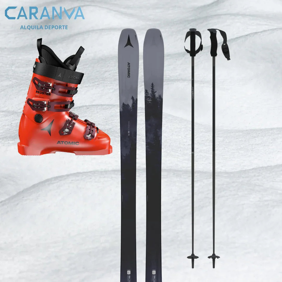 Alquiler Esquís Astún Huesca - Esquí / Intermedio / Equipo Completo - Caranva