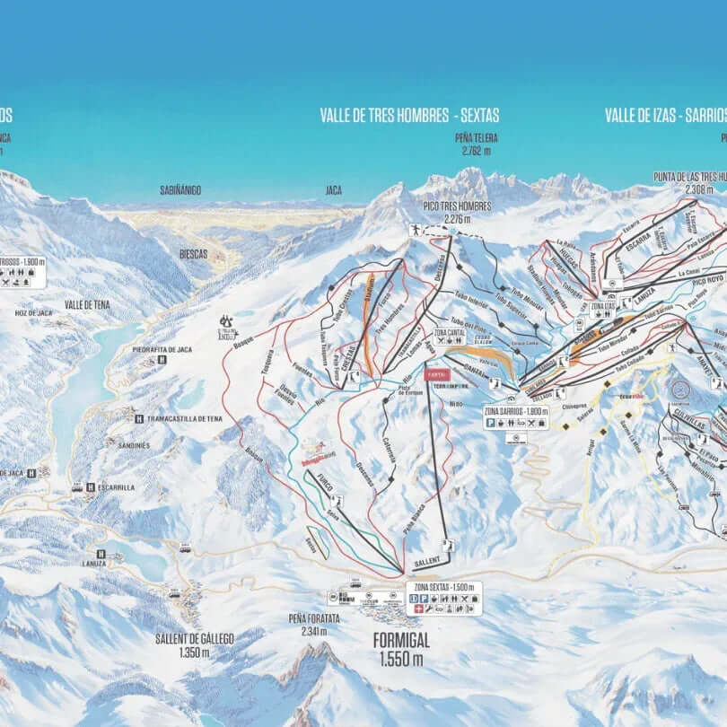 Mapa pistas Formigal - -CaranvaSports - temporada 2026