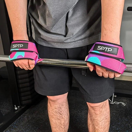 Fitas de Ginásio Figura 8 — Munhequeiras de Aderência para Halterofilismo e Crossfit