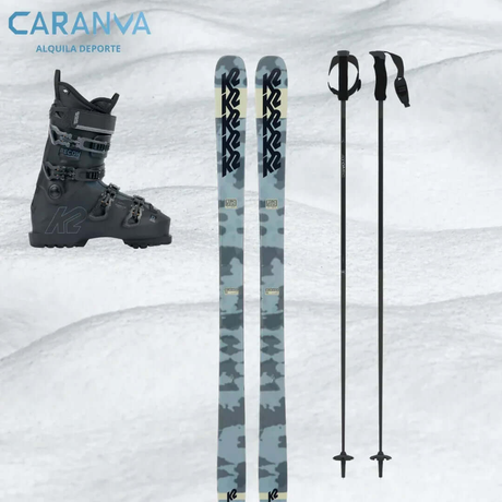 Alquiler esquís Bariloche 2025 - Esquí / Standar / Equipo Completo -CaranvaSports - temporada 2026